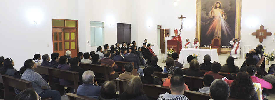 Capilla de la Divina Misericordia recibe primera visita del Obispo del Callao 