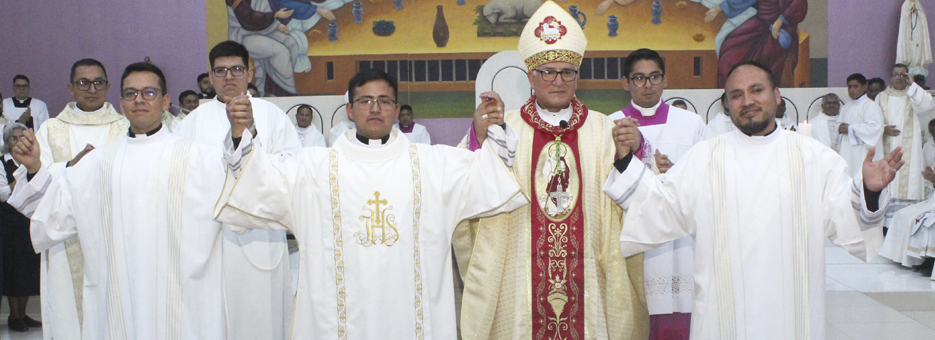 Tres seminaristas de la Diócesis del Callao fueron ordenados diáconos en la fiesta de Nuestra Señora de Guadalupe