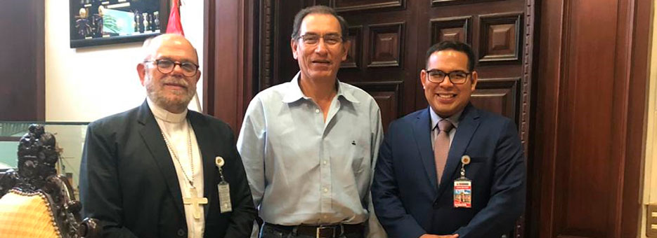 Obispo del Callao sostuvo reunión con el Presidente Martín Vizcarra