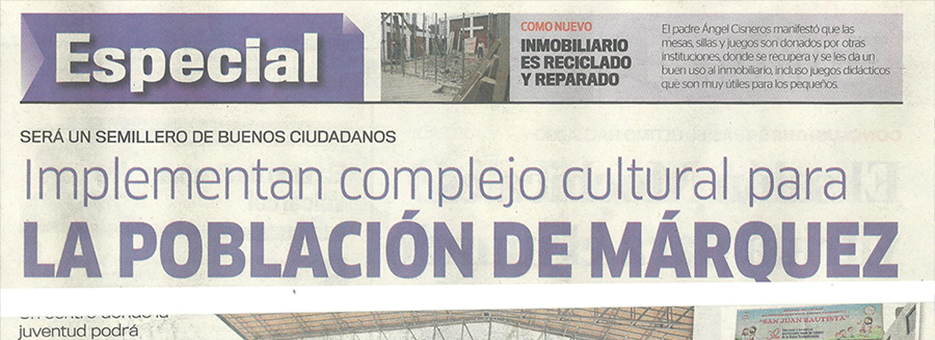 Medios de comunicación destacan obras del Obispado del Callao