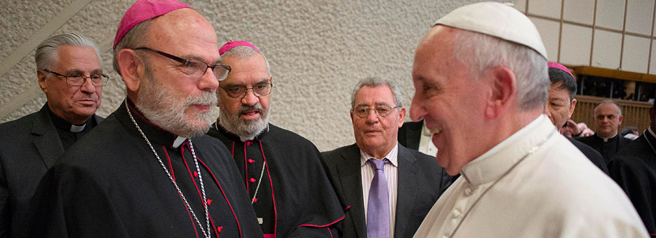 Obispo participó en audiencia ofrecida por el Papa Francisco