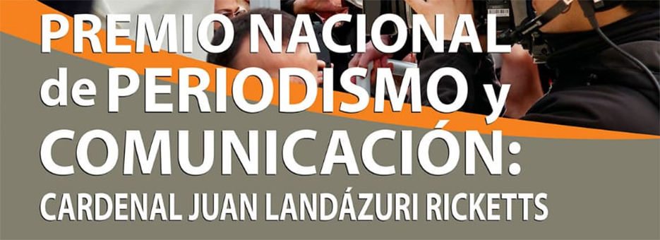 Conferencia Episcopal Peruana organiza Premio Nacional de Periodismo