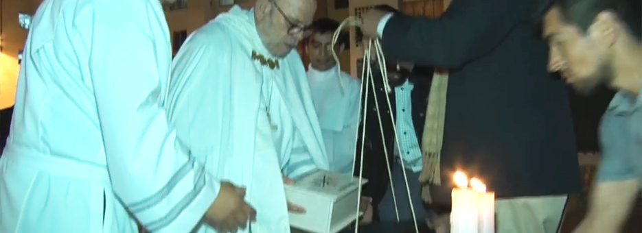 Obispo chalaco coloca la primera piedra de la P. San Francisco Javier